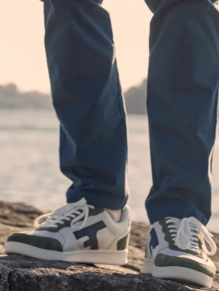Men Cyrillus Shoes Hazel Trainers 8211 The Faguo Collection Kaki