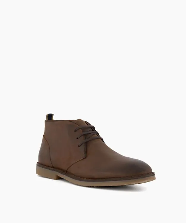 Men Dune London Casual Boots Casual Chukka Boots Brown
