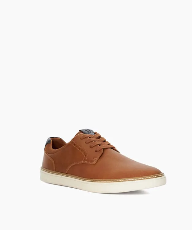 Men Dune London Trainers Wide Fit Contrasting LaceUp Trainers Brown