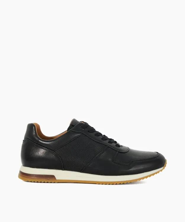 Men Dune London Trainers Wide Fit LaceUp Runner Trainers Black