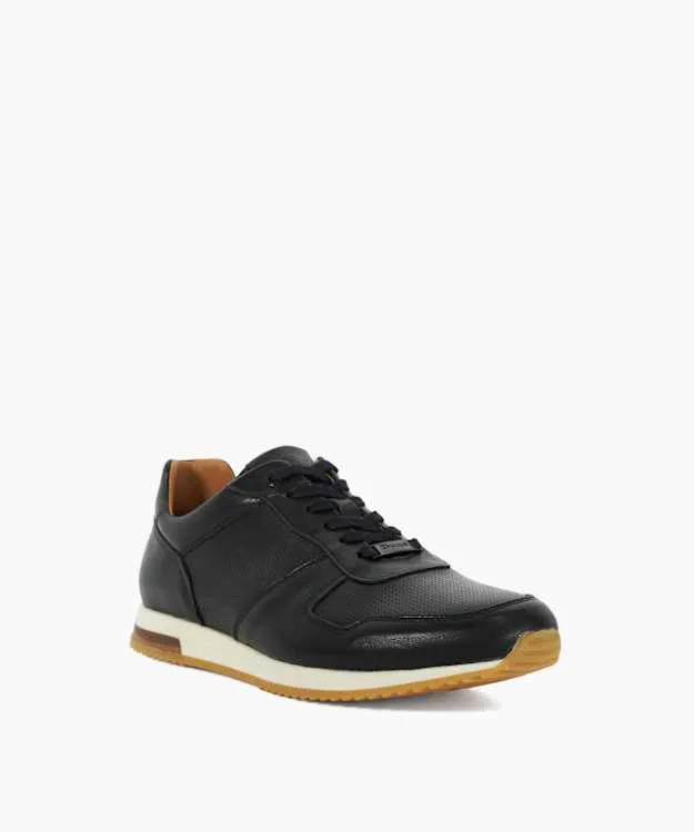 Men Dune London Trainers Wide Fit LaceUp Runner Trainers Black