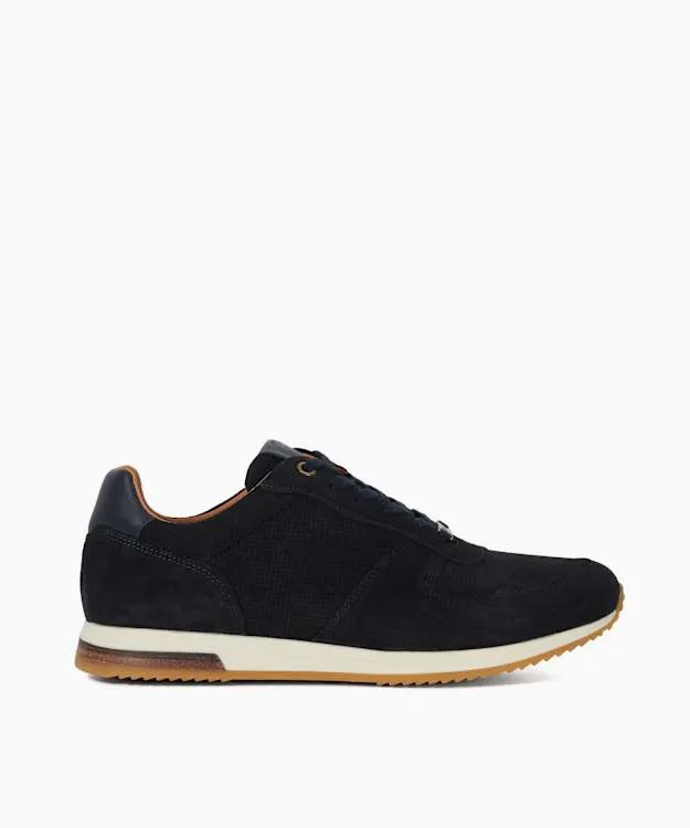Men Dune London Trainers Wide Fit LaceUp Runner Trainers Blue