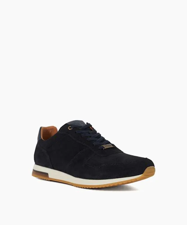 Men Dune London Trainers Wide Fit LaceUp Runner Trainers Blue