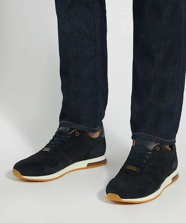 Men Dune London Trainers Wide Fit LaceUp Runner Trainers Blue