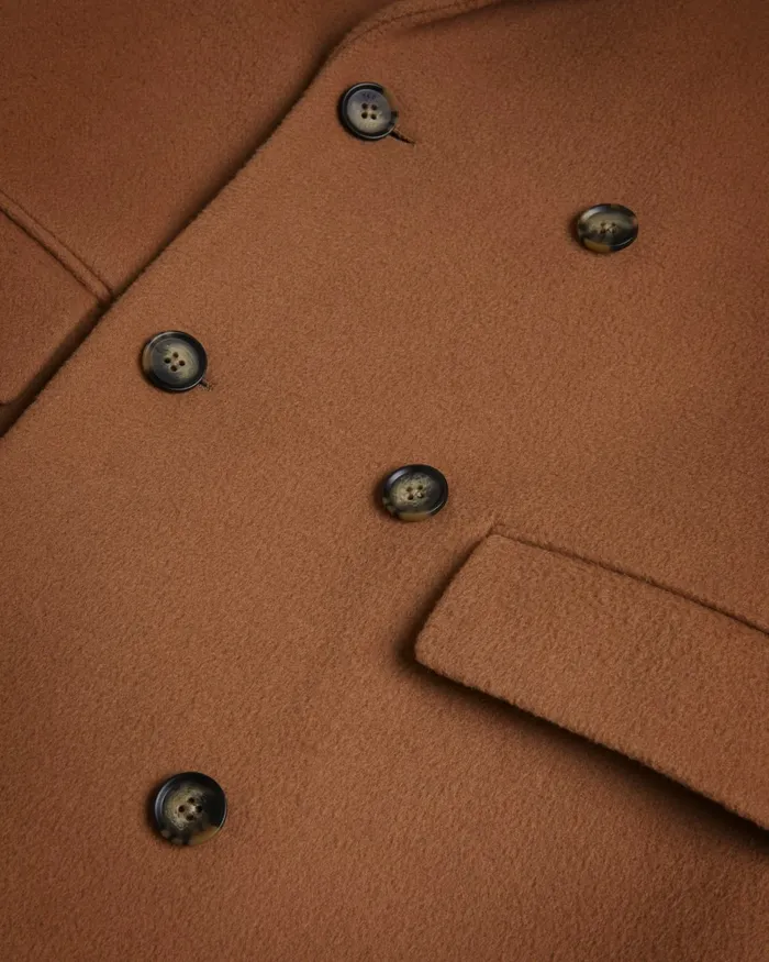 Men EDOUARD 8211 Wool Blend Double Breasted City Coat Tan Ted Baker Coats and Jackets Men EDOUARD 8211 Wool Blend Double Breasted City Coat Tan Ted Baker Coats and Jackets