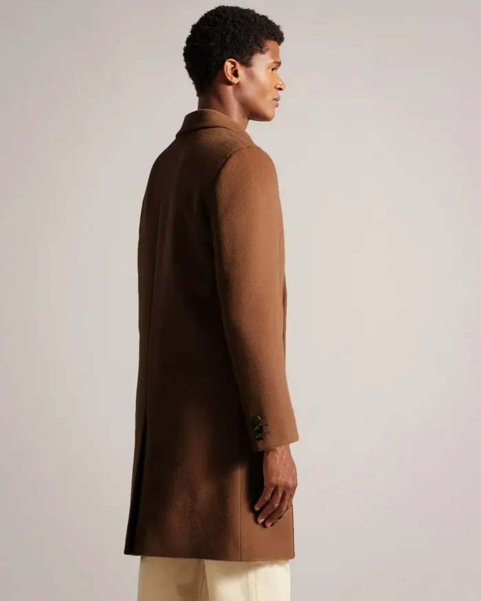 Men EDOUARD 8211 Wool Blend Double Breasted City Coat Tan Ted Baker Coats and Jackets Men EDOUARD 8211 Wool Blend Double Breasted City Coat Tan Ted Baker Coats and Jackets