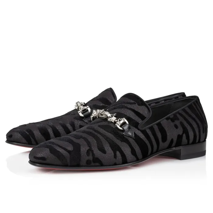 Men Equiswing Loafers 8211 Quagga Velvet 8211 Black Christian Louboutin Loafers and Moccasins Men Equiswing Loafers 8211 Quagga Velvet 8211 Black Christian Louboutin Loafers and Moccasins