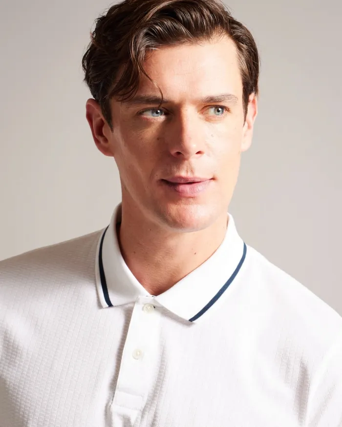 Men ERWEN 8211 Regular Fit Textured Polo Shirt White Ted Baker Tops Men ERWEN 8211 Regular Fit Textured Polo Shirt White Ted Baker Tops