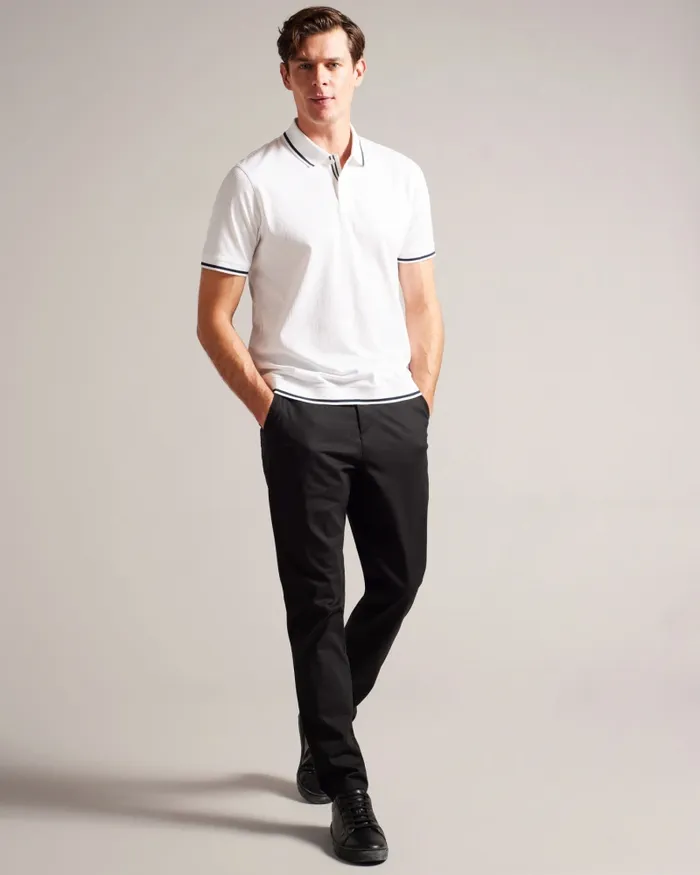 Men ERWEN 8211 Regular Fit Textured Polo Shirt White Ted Baker Tops Men ERWEN 8211 Regular Fit Textured Polo Shirt White Ted Baker Tops