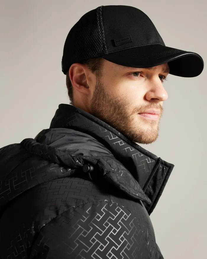 Men ETHANNS 8211 Mesh Baseball Cap Black Ted Baker Hats and Caps
