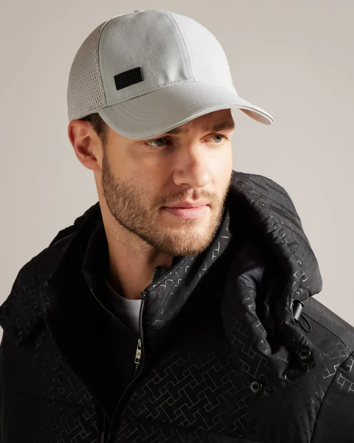 Men ETHANNS 8211 Mesh Baseball Cap Grey Ted Baker Hats and Caps