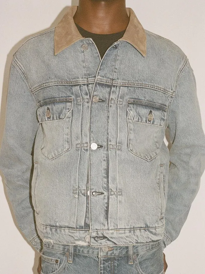 Men FRAME Denim Jackets Vintage Denim Jacket Men FRAME Denim Jackets Vintage Denim Jacket