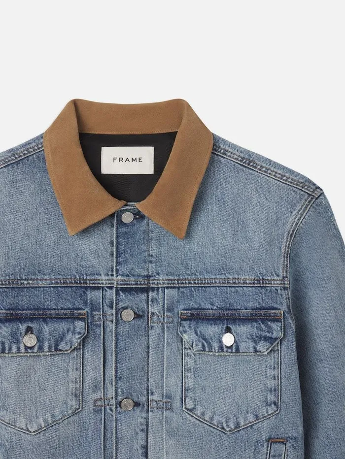 Men FRAME Denim Jackets Vintage Denim Jacket Men FRAME Denim Jackets Vintage Denim Jacket