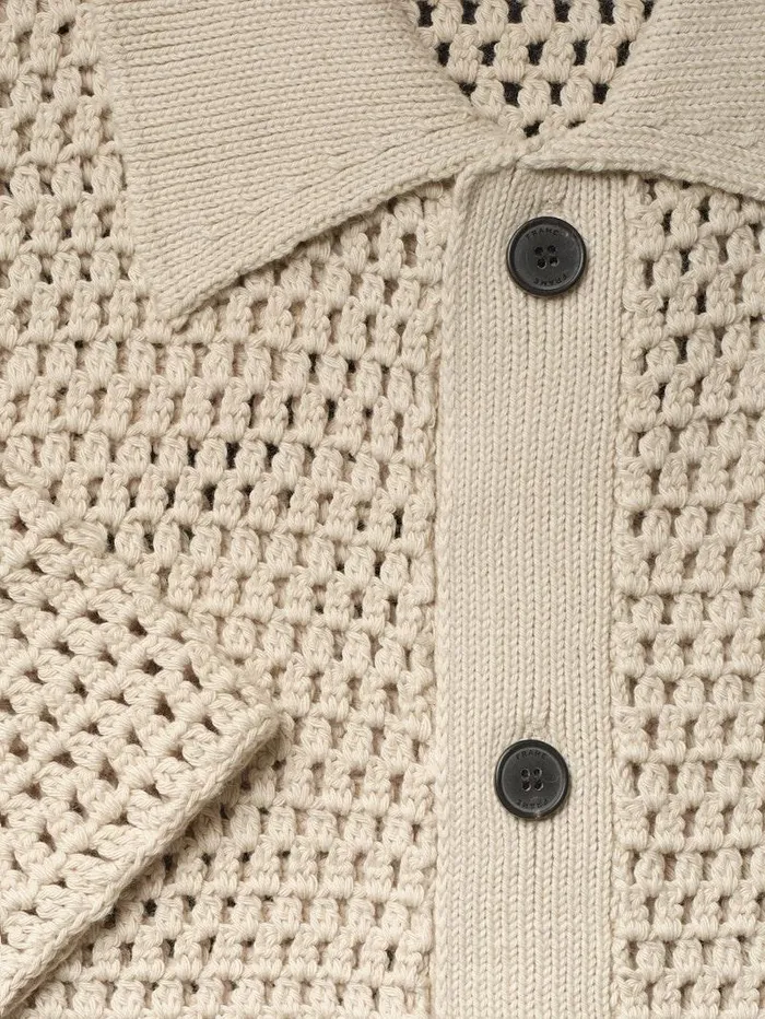 Men FRAME Shirts Open Weave Cardigan