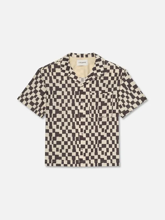 Men FRAME Shirts Vintage Print Shirt