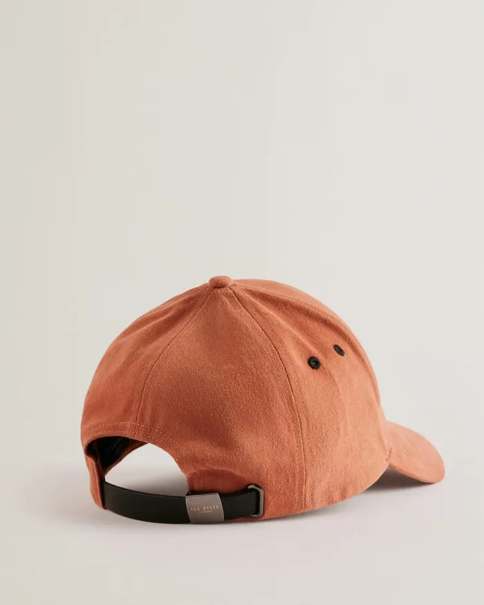 Men FREDDS 8211 Branded Cap With Leather Strap Nudepink Ted Baker Hats and Caps