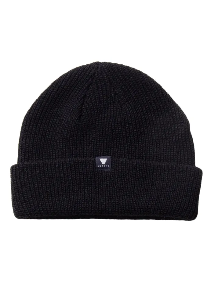 Men Hats Vissla Trimline Beanie Black