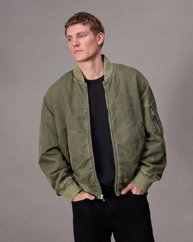 Men Jackets and Coats Rag and Bone Manston Bomber Jacket Army
