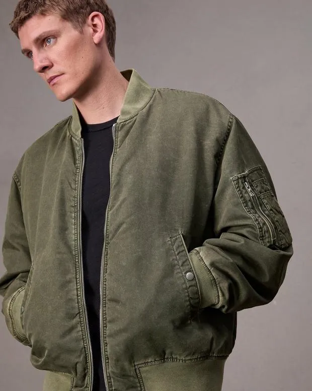 Men Jackets and Coats Rag and Bone Manston Bomber Jacket Army