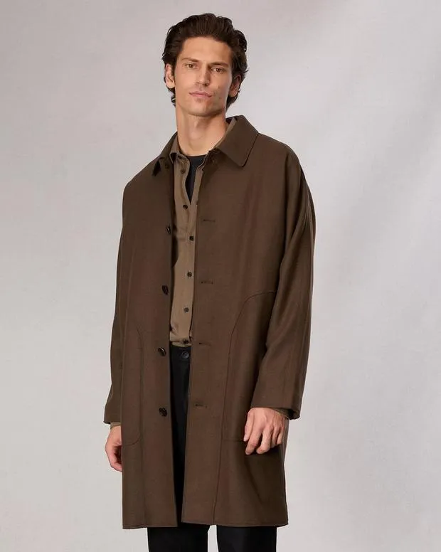 Men Jackets and Coats Rag and Bone Marshall WoolBlend Coat Green