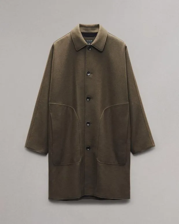 Men Jackets and Coats Rag and Bone Marshall WoolBlend Coat Green