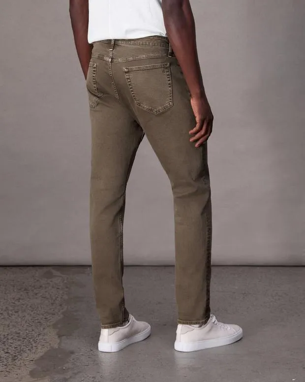 Men Jeans Rag and Bone Fit 3 Athletic Fit Jean Aero Stretch Denim Ash Brown