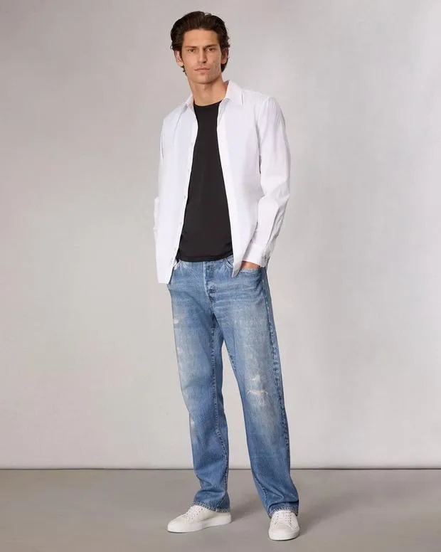 Men Jeans Rag and Bone Rbmiramar Fleece Fit 4 Pant Cotton Fleece Greenwood