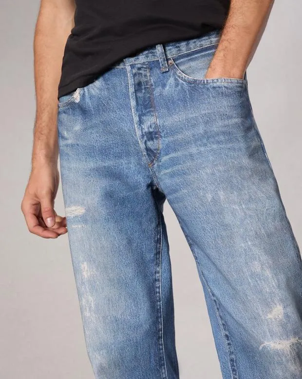 Men Jeans Rag and Bone Rbmiramar Fleece Fit 4 Pant Cotton Fleece Greenwood