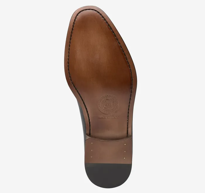 Men Johnston and Murphy Taylor Bit Loafer Black Italian Calfskin SlipOns and Loafers