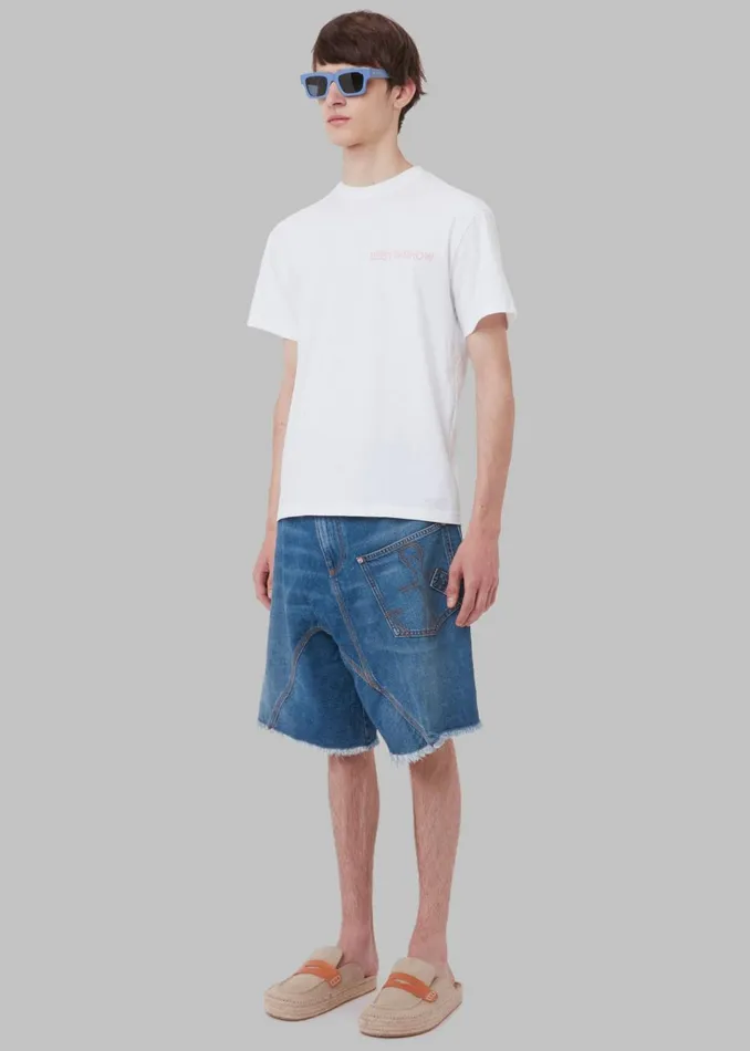Men Jw Anderson Best In Show Back Print TShirt 8211 White The Frankie Shop Tops