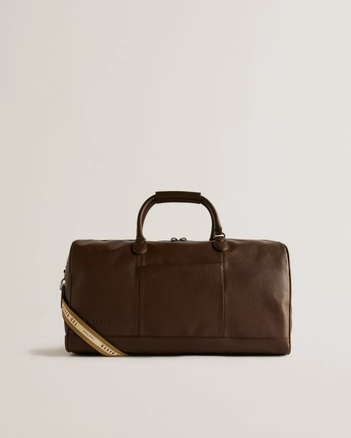 Men KALVIN 8211 Faux Leather Webbing Strap Holdall Brownchocolate Ted Baker Holdalls and Weekend Bags Men KALVIN 8211 Faux Leather Webbing Strap Holdall Brownchocolate Ted Baker Holdalls and Weekend Bags
