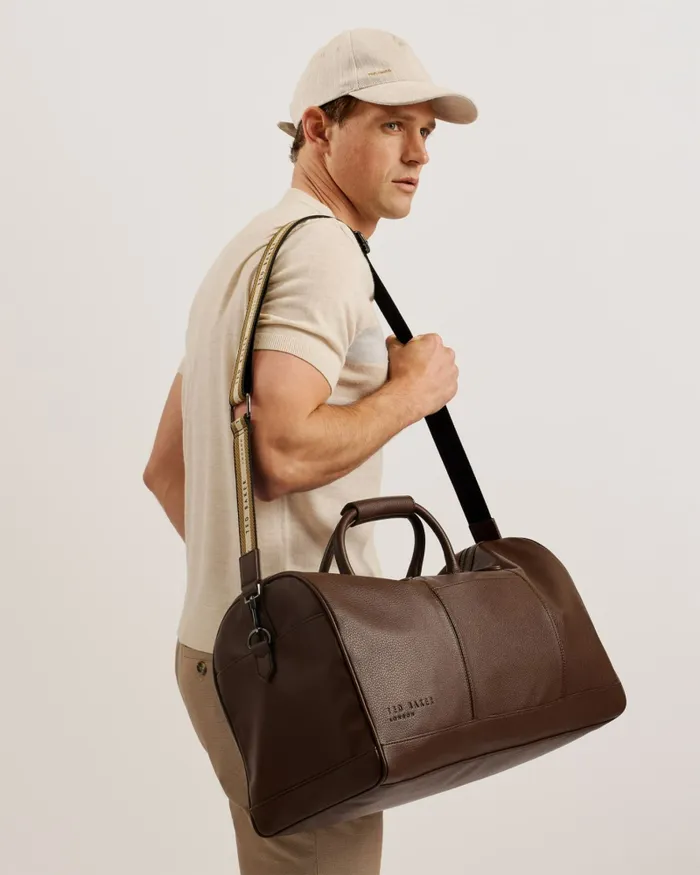 Men KALVIN 8211 Faux Leather Webbing Strap Holdall Brownchocolate Ted Baker Holdalls and Weekend Bags Men KALVIN 8211 Faux Leather Webbing Strap Holdall Brownchocolate Ted Baker Holdalls and Weekend Bags