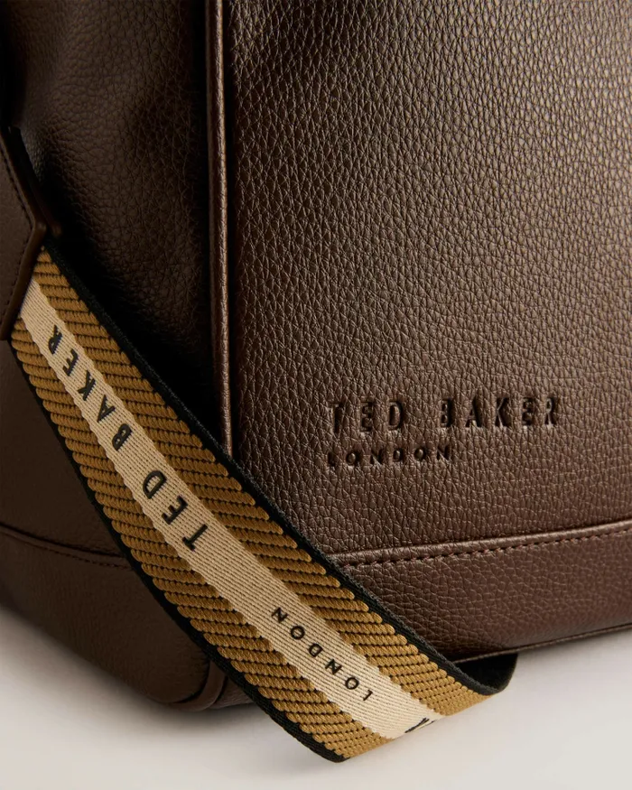 Men KALVIN 8211 Faux Leather Webbing Strap Holdall Brownchocolate Ted Baker Holdalls and Weekend Bags Men KALVIN 8211 Faux Leather Webbing Strap Holdall Brownchocolate Ted Baker Holdalls and Weekend Bags