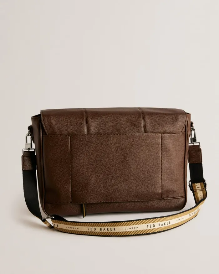 Men KRISTAN 8211 Faux Leather Satchel Brownchocolate Ted Baker Cross Body Bags Men KRISTAN 8211 Faux Leather Satchel Brownchocolate Ted Baker Cross Body Bags