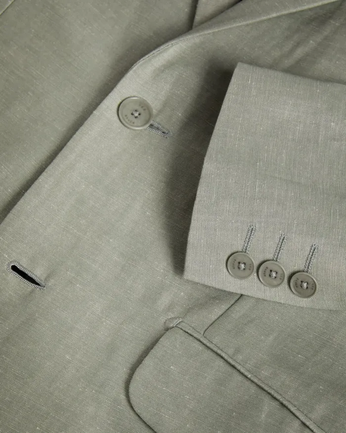 Men LANCEJ 8211 Wool And Linen Blazer Light Green Ted Baker Suits