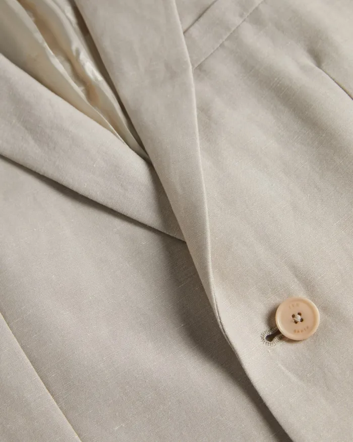 Men LANCEJ 8211 Wool And Linen Blazer Stone Ted Baker Suits Men LANCEJ 8211 Wool And Linen Blazer Stone Ted Baker Suits