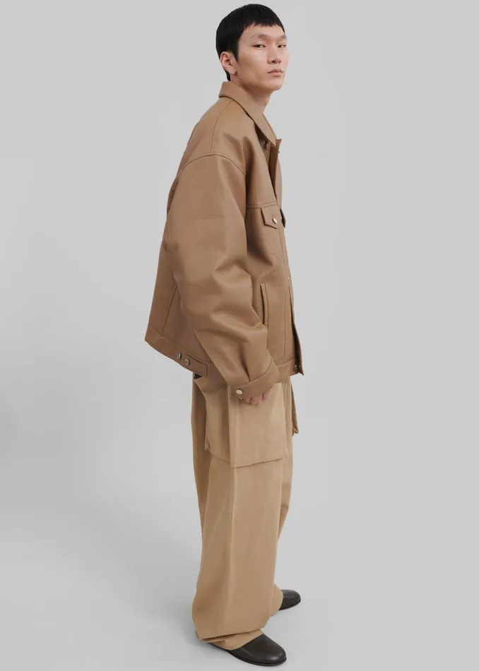 Men Lauri Drawstring Cargo Pants 8211 Beige The Frankie Shop Bottoms