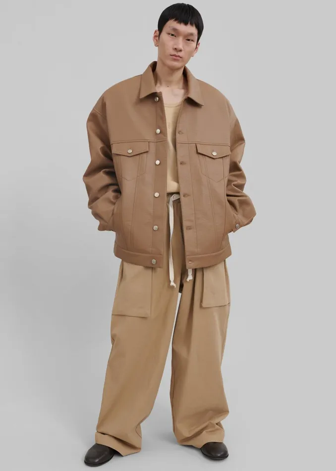 Men Lauri Drawstring Cargo Pants 8211 Beige The Frankie Shop Bottoms