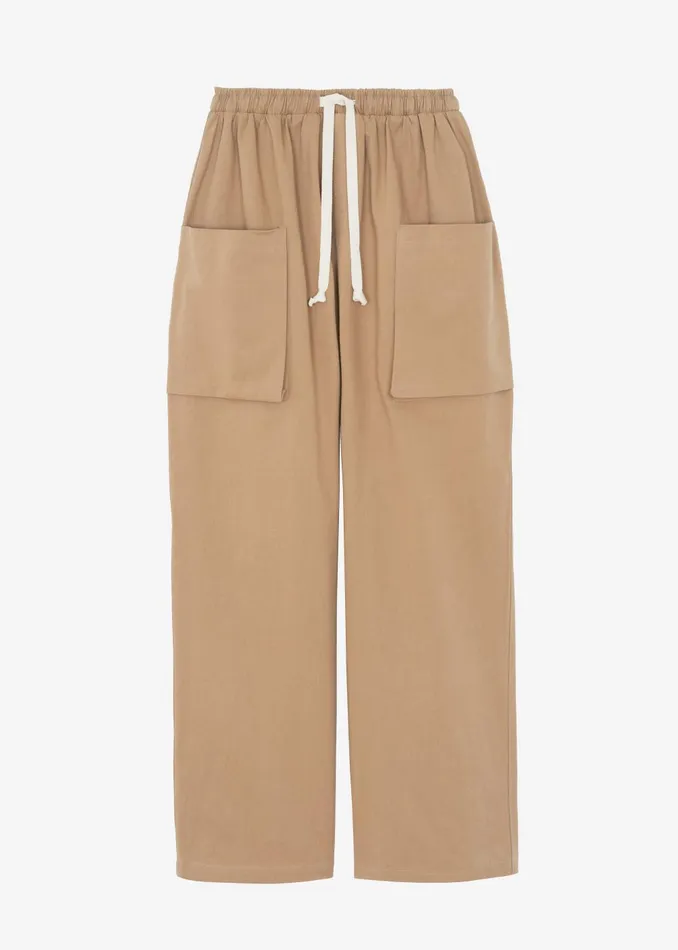 Men Lauri Drawstring Cargo Pants 8211 Beige The Frankie Shop Bottoms