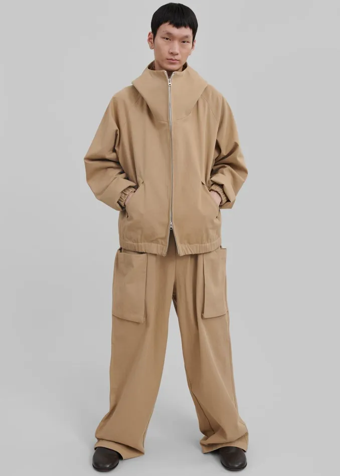 Men Lauri Drawstring Cargo Pants 8211 Beige The Frankie Shop Bottoms