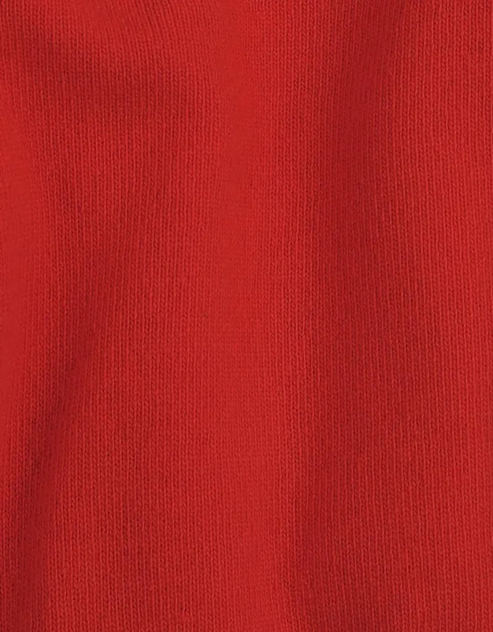 Men Light Merino Wool Crew Scarlet Red Colorful Standard Knit Sweaters