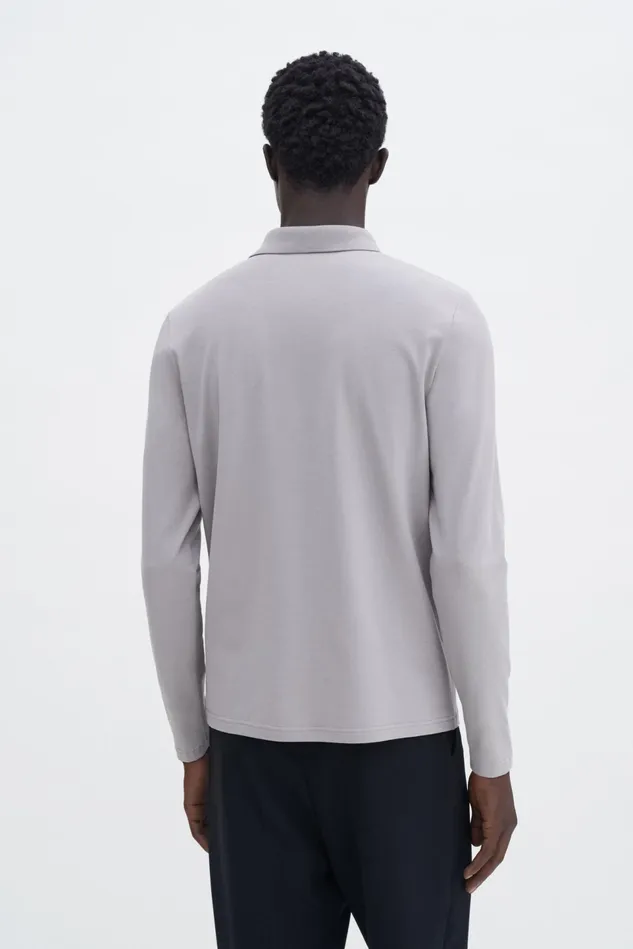 Men Luke Stretch Polo Shirt Dove Grey Filippa K TShirts