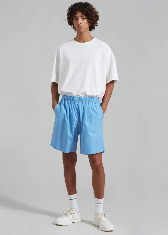 Men Matthias Boxer Bermuda Shorts 8211 Blue The Frankie Shop Bottoms