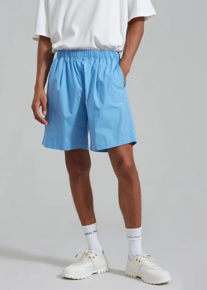 Men Matthias Boxer Bermuda Shorts 8211 Blue The Frankie Shop Bottoms