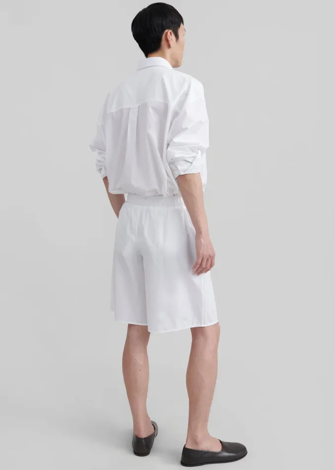 Men Matthias Boxer Bermuda Shorts 8211 White The Frankie Shop Bottoms