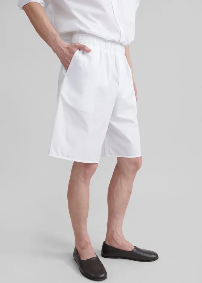 Men Matthias Boxer Bermuda Shorts 8211 White The Frankie Shop Bottoms
