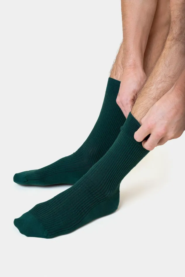 Men Merino Wool Blend Sock Honey Beige Colorful Standard Socks and
