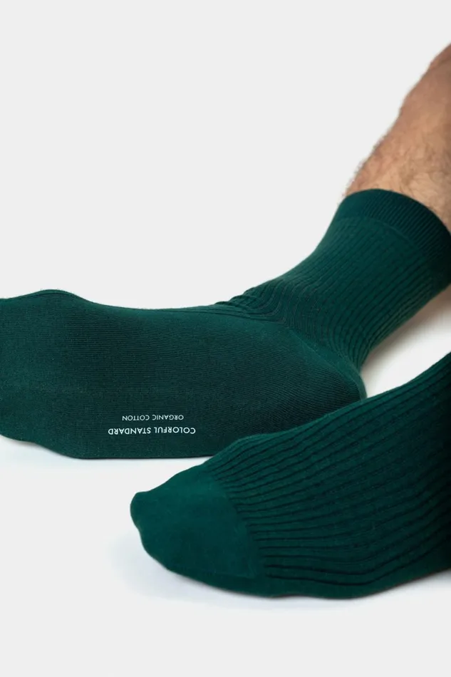 Men Merino Wool Blend Sock Honey Beige Colorful Standard Socks and