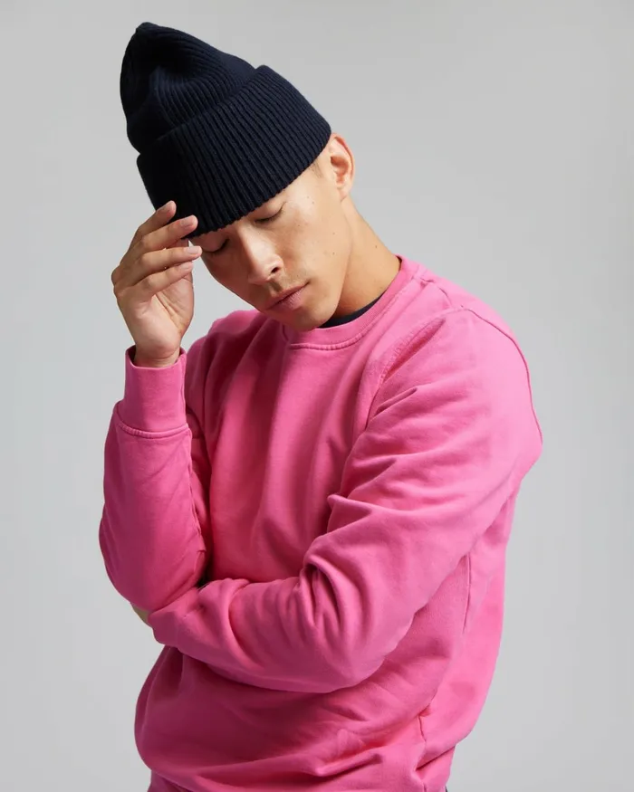 Men Merino Wool Hat Purple Haze Colorful Standard Hats