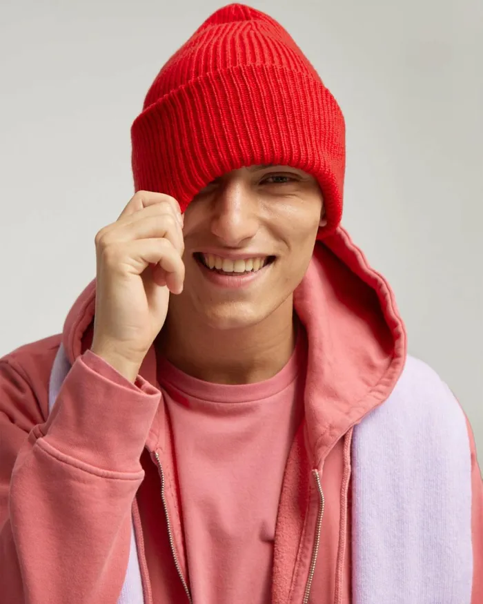 Men Merino Wool Hat Purple Haze Colorful Standard Hats